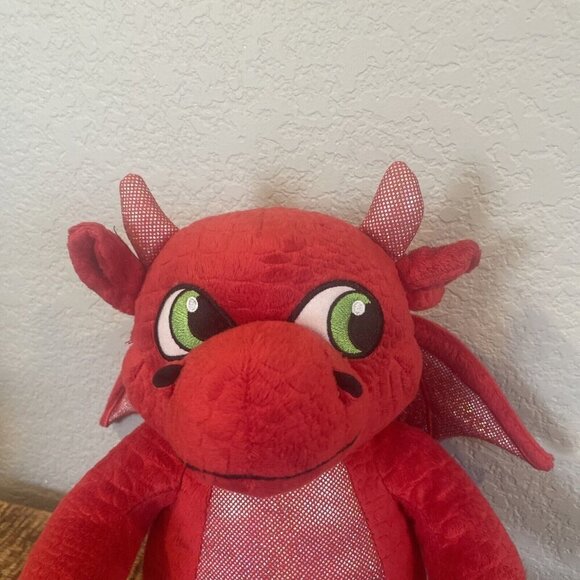 Build A Bear Magic Quest Ellie Red Dragon Plush 15 Inch Great Wolf Lodge! BAB - Picture 3 of 8